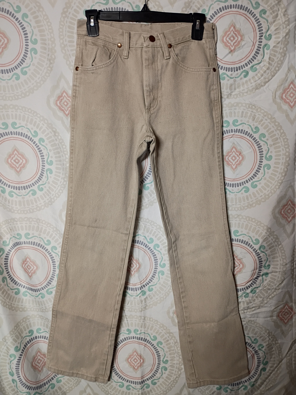 Wrangler Tan Straight-Leg Women's Jeans